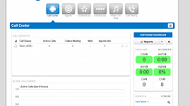 Integrated Button for Call Center Dashboard